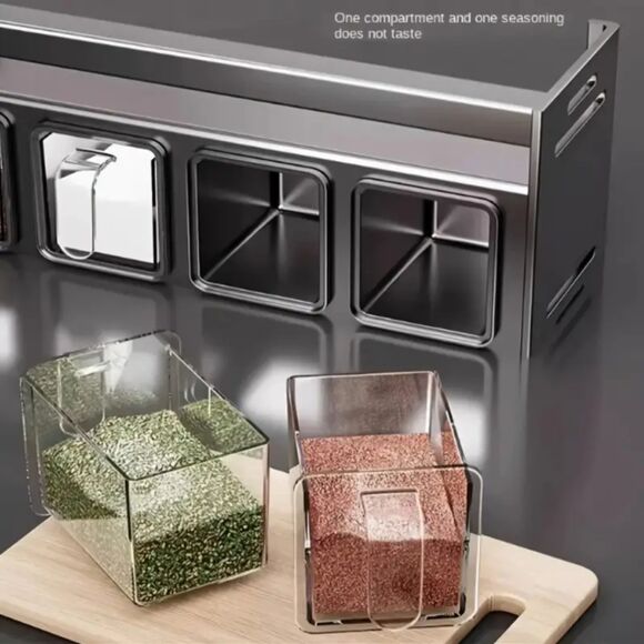 NIB Seasoning storage Kitchen spice rack Multifunctional wall-mounted spice rack - Picture 3 of 6